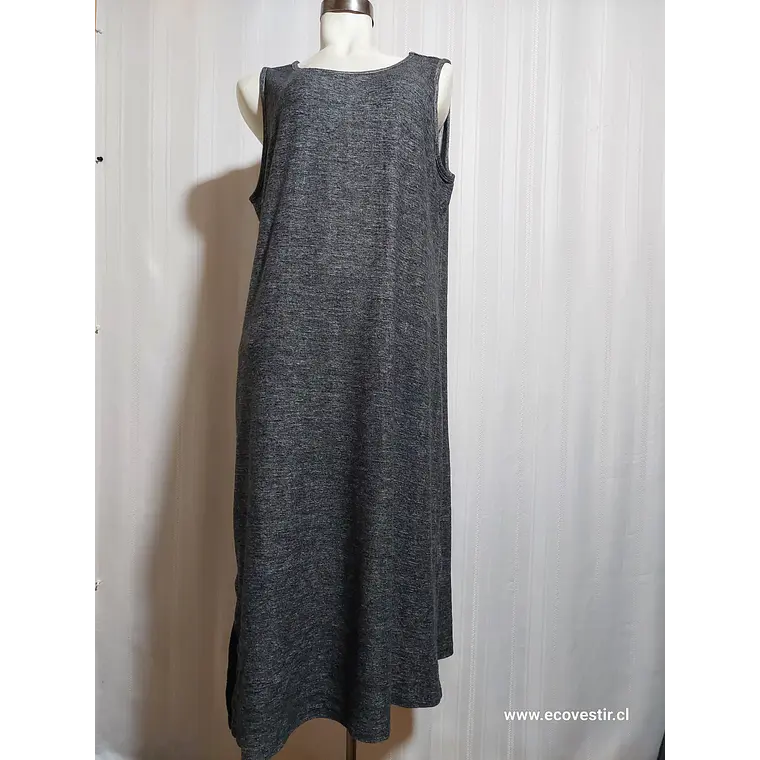 VESTIDO SIN MANGA GRIS MATTY M TALLA XL 1