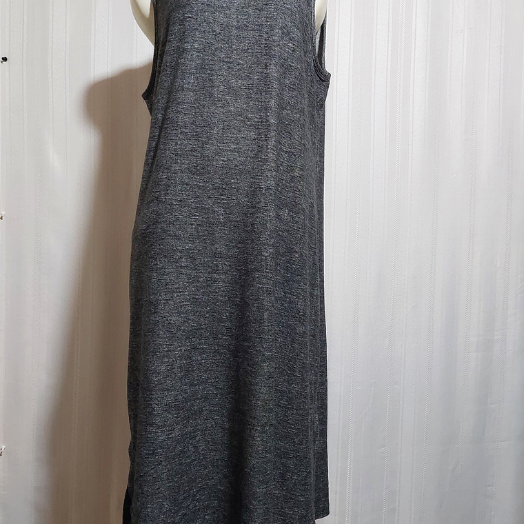 VESTIDO SIN MANGA GRIS MATTY M TALLA XL 1