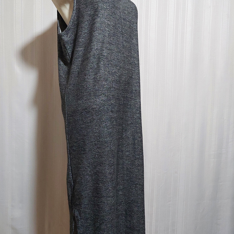 VESTIDO SIN MANGA GRIS MATTY M TALLA XL 2