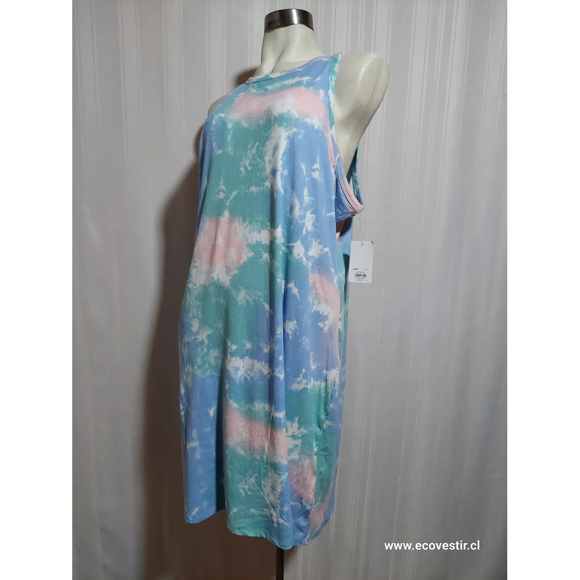 VESTIDO FLORAL MULTICOLOR  S0 KOHL'S  TALLA 2X  3