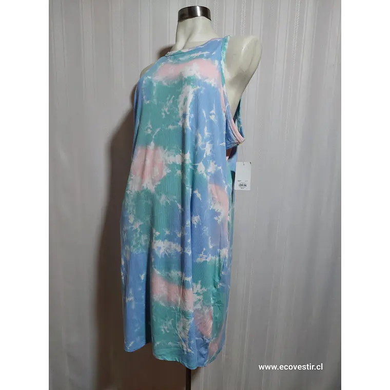 VESTIDO FLORAL MULTICOLOR  S0 KOHL'S  TALLA 2X  3