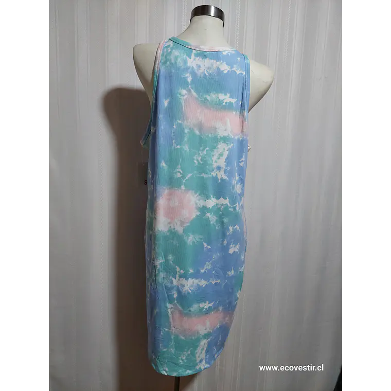 VESTIDO FLORAL MULTICOLOR  S0 KOHL'S  TALLA 2X  4