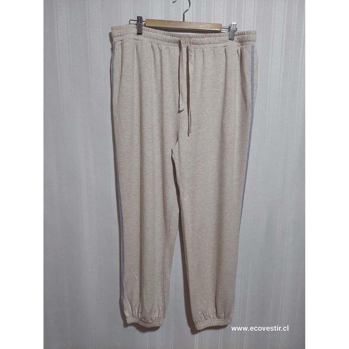 PANTALÓN BUZO BEIGE TIME AND TRU TALLA XL (16-18) 1
