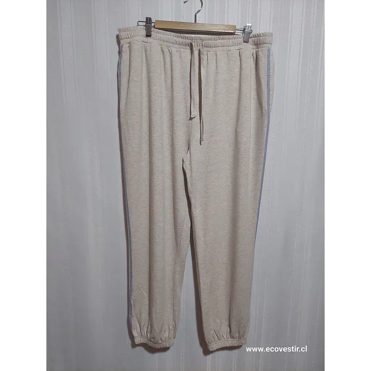PANTALÓN BUZO BEIGE TIME AND TRU TALLA XL (16-18) 1