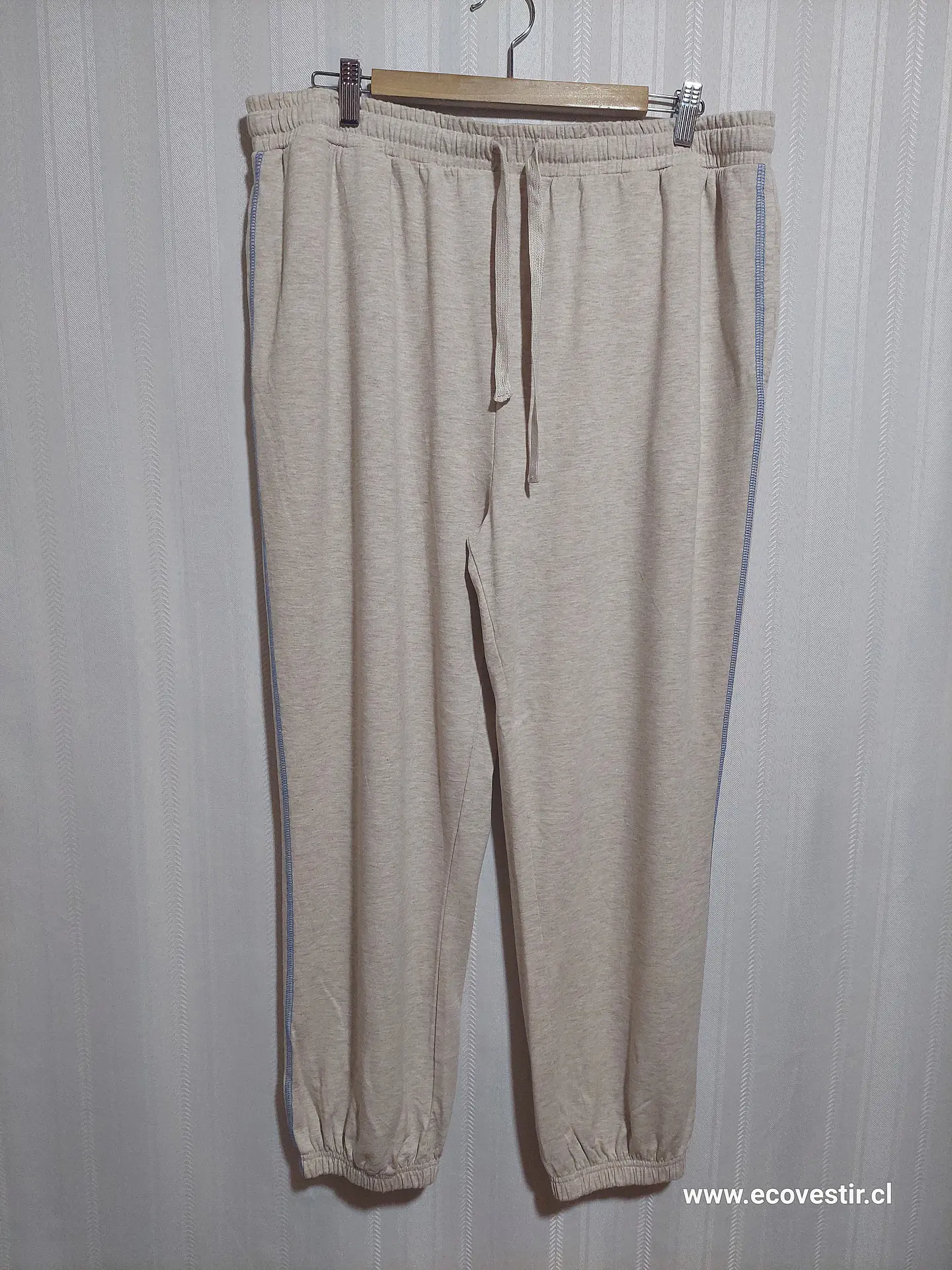 PANTALÓN BUZO BEIGE TIME AND TRU TALLA XL (16-18) 1