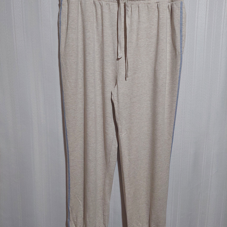 PANTALÓN BUZO BEIGE TIME AND TRU TALLA XL (16-18) 1