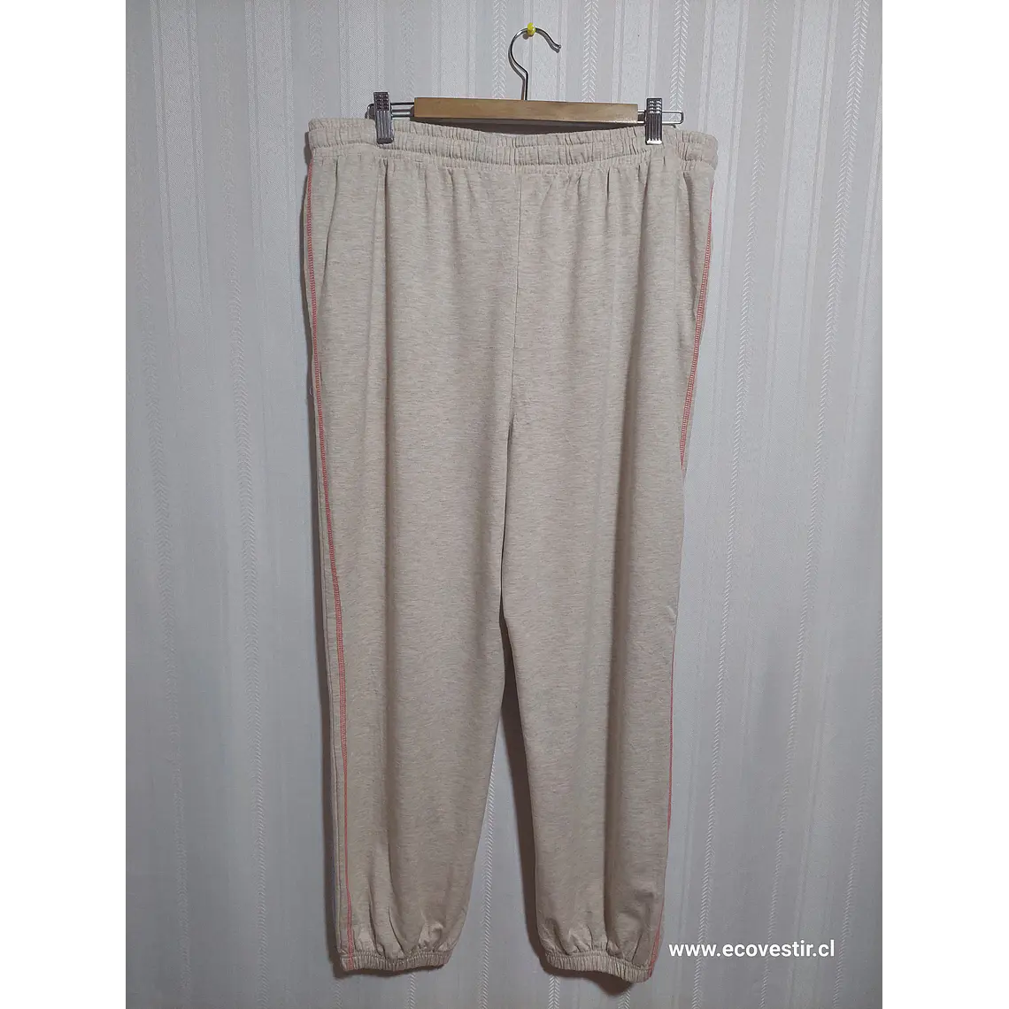 PANTALÓN BUZO BEIGE TIME AND TRU TALLA XL (16-18) 2