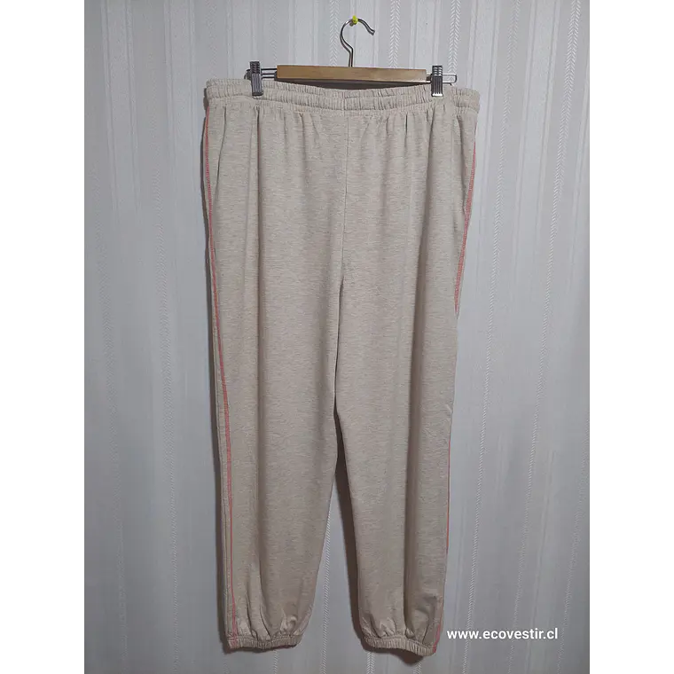 PANTALÓN BUZO BEIGE TIME AND TRU TALLA XL (16-18) 2