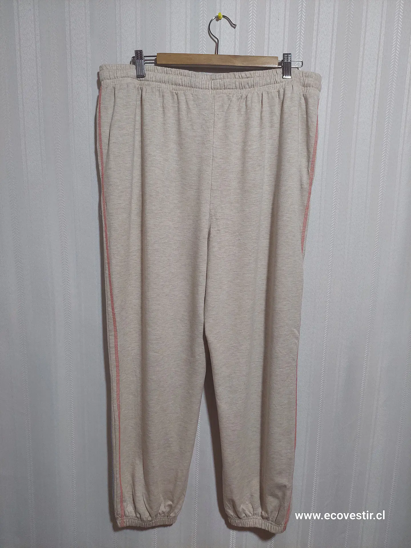 PANTALÓN BUZO BEIGE TIME AND TRU TALLA XL (16-18) 2