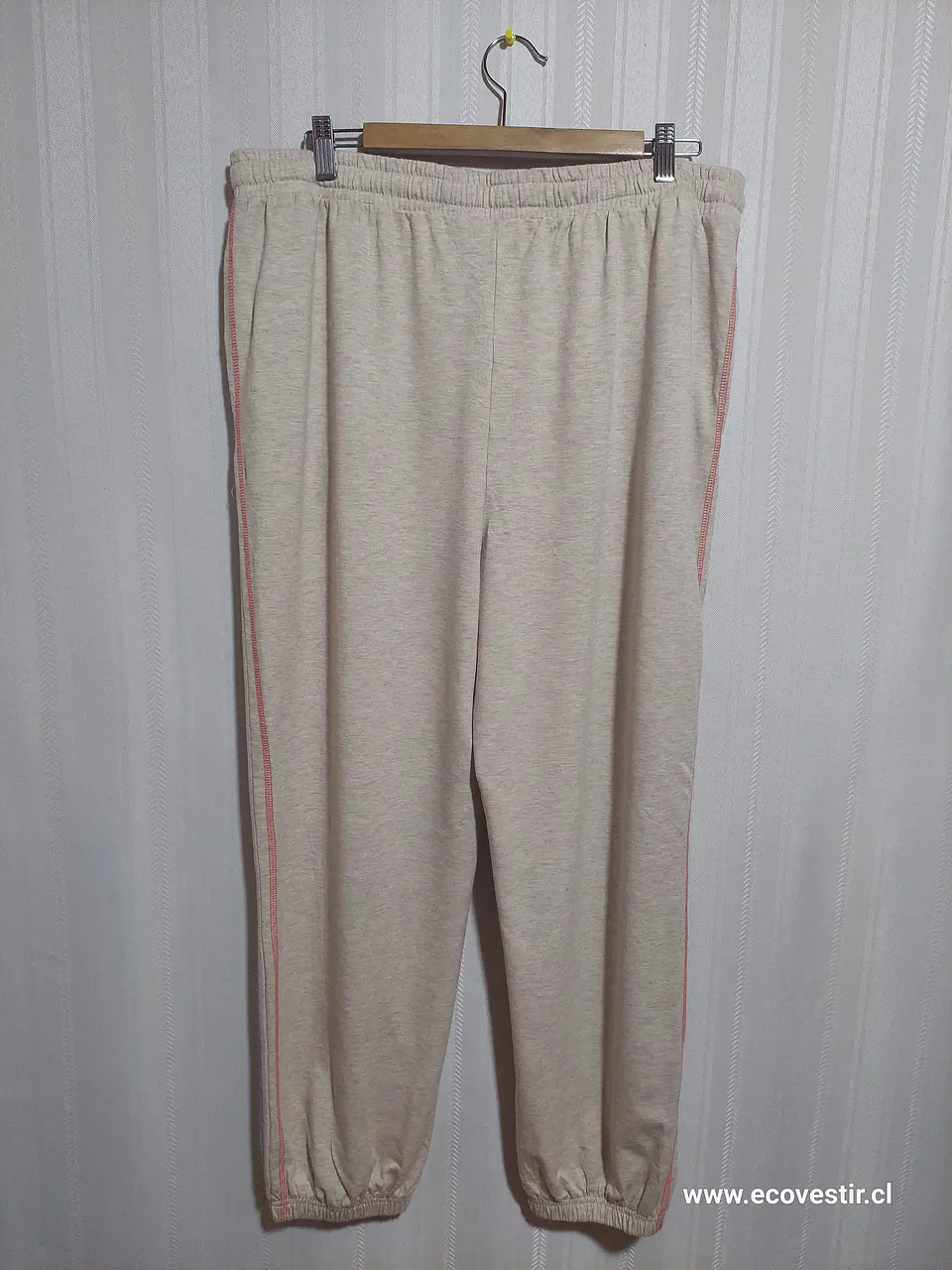 PANTALÓN BUZO BEIGE TIME AND TRU TALLA XL (16-18) 2
