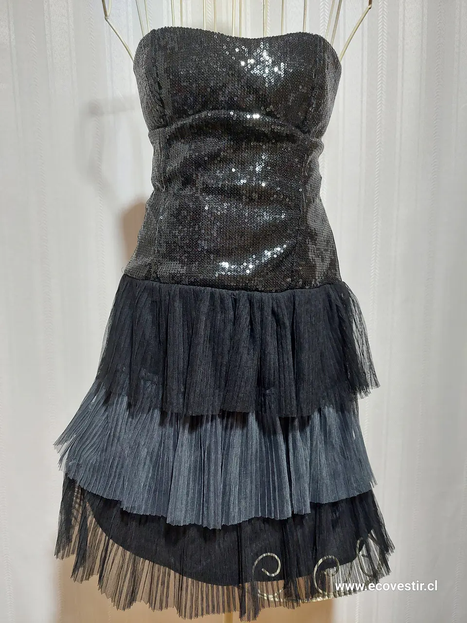 VESTIDO MUJER NEGRO JENNYFER TALLA S 1