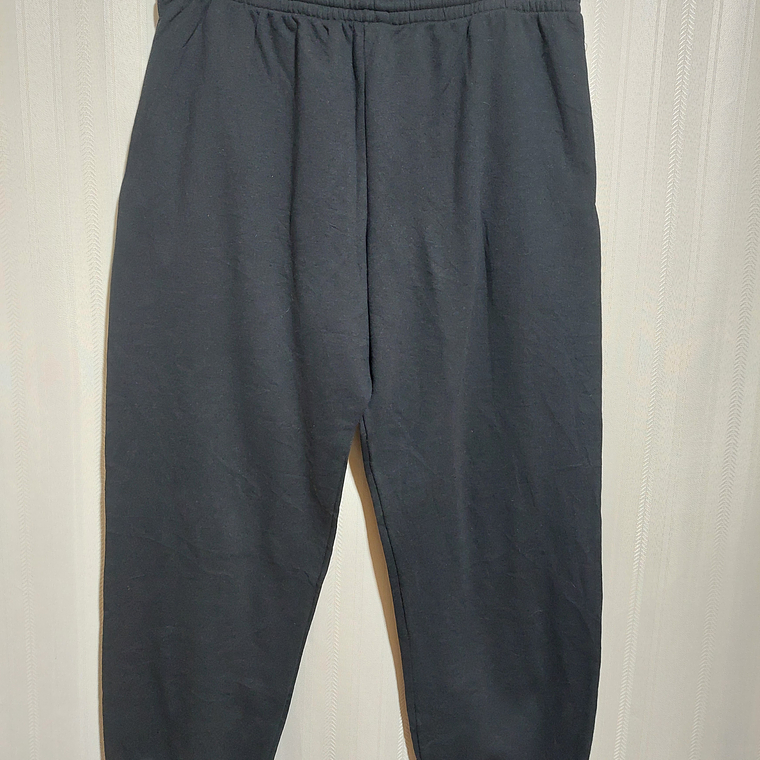 PANTALÓN BUZO NEGRO FRUIT OF THE LOOM TALLA XL 2