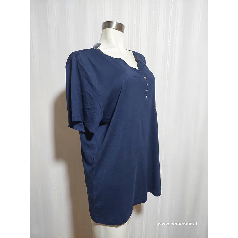 POLERA AZUL MARINO KAREN SCOTT TALLA 3X 1