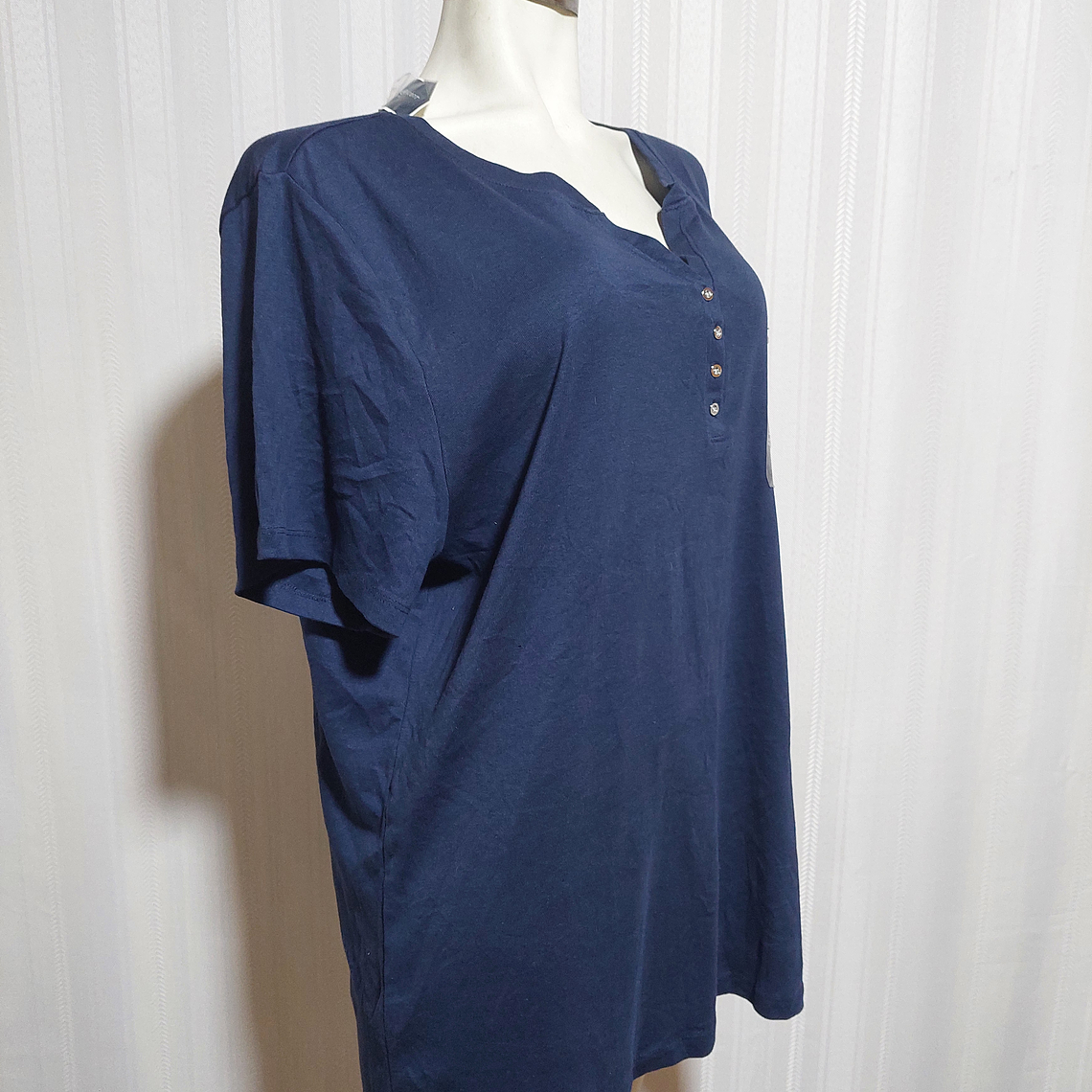 POLERA AZUL MARINO KAREN SCOTT TALLA 3X 1