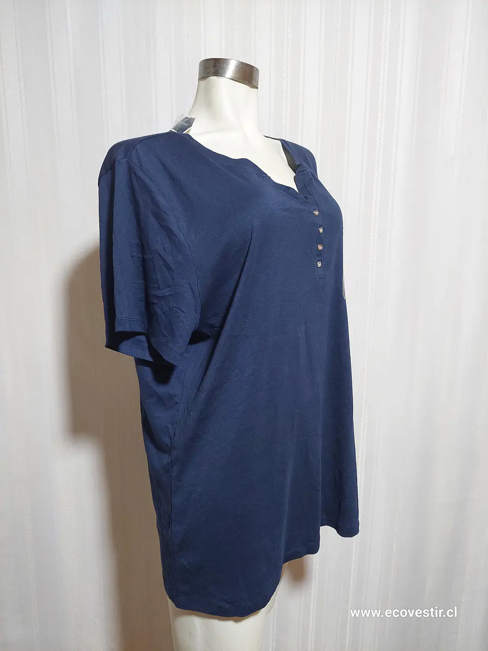 POLERA AZUL MARINO KAREN SCOTT TALLA 3X 1
