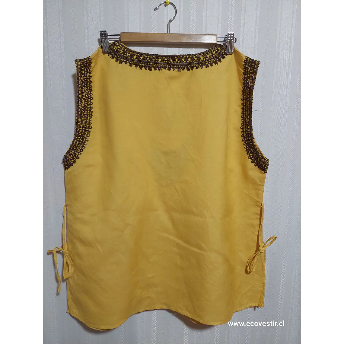 BLUSA MOSTAZA SHERRY TAYLOR TALLA 2X 2