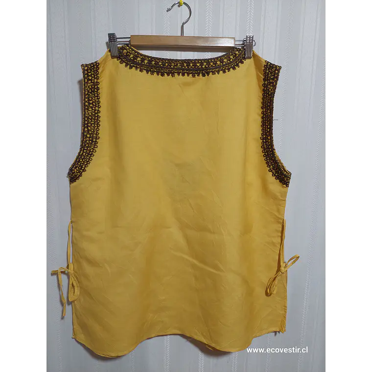 BLUSA MOSTAZA SHERRY TAYLOR TALLA 2X 2