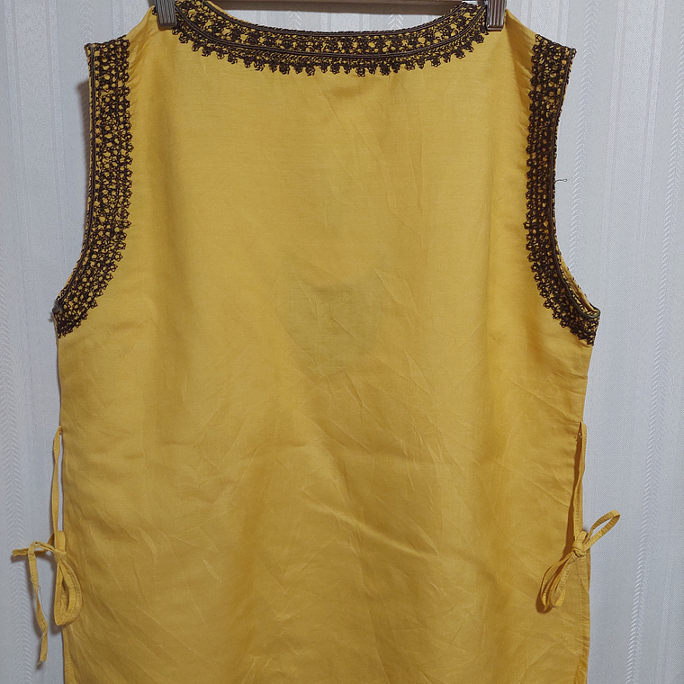 BLUSA MOSTAZA SHERRY TAYLOR TALLA 2X 2