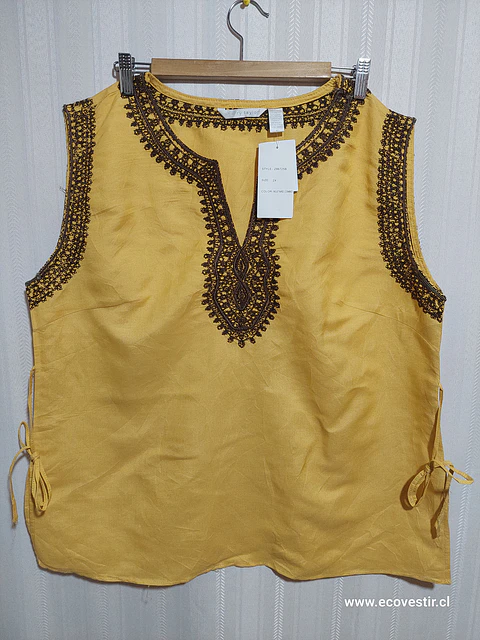 BLUSA MOSTAZA SHERRY TAYLOR TALLA 2X