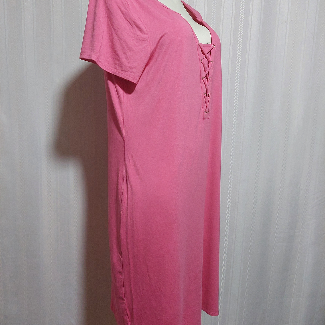 VESTIDO CASUAL ROSADO WHITE / BLACK TALLA XL 2