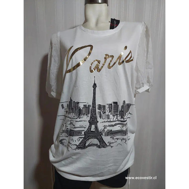 POLERA BLANCA LOVE & LACE TALLA XL 2