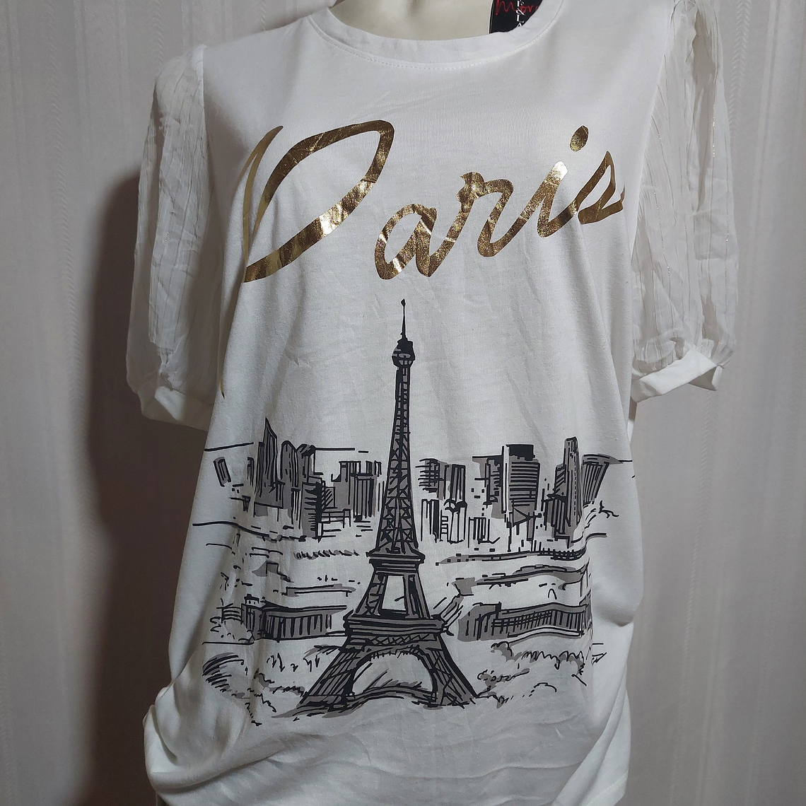 POLERA BLANCA LOVE & LACE TALLA XL 2