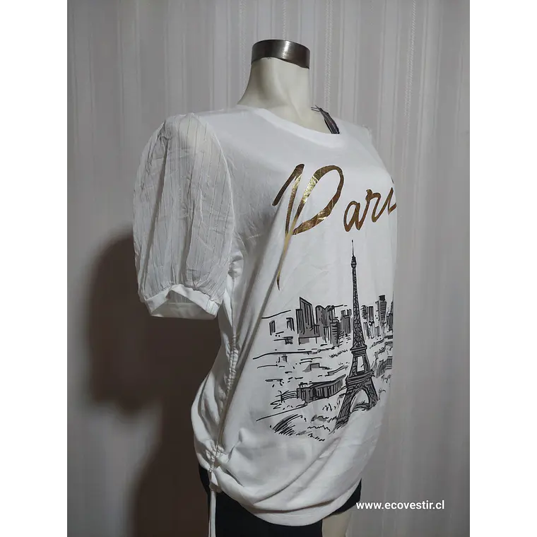 POLERA BLANCA LOVE & LACE TALLA XL 3