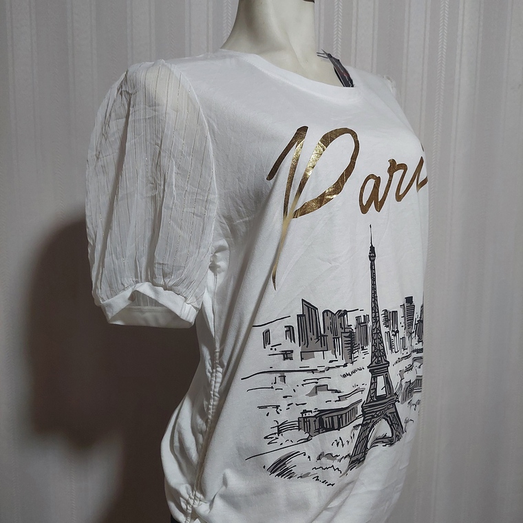 POLERA BLANCA LOVE & LACE TALLA XL 3