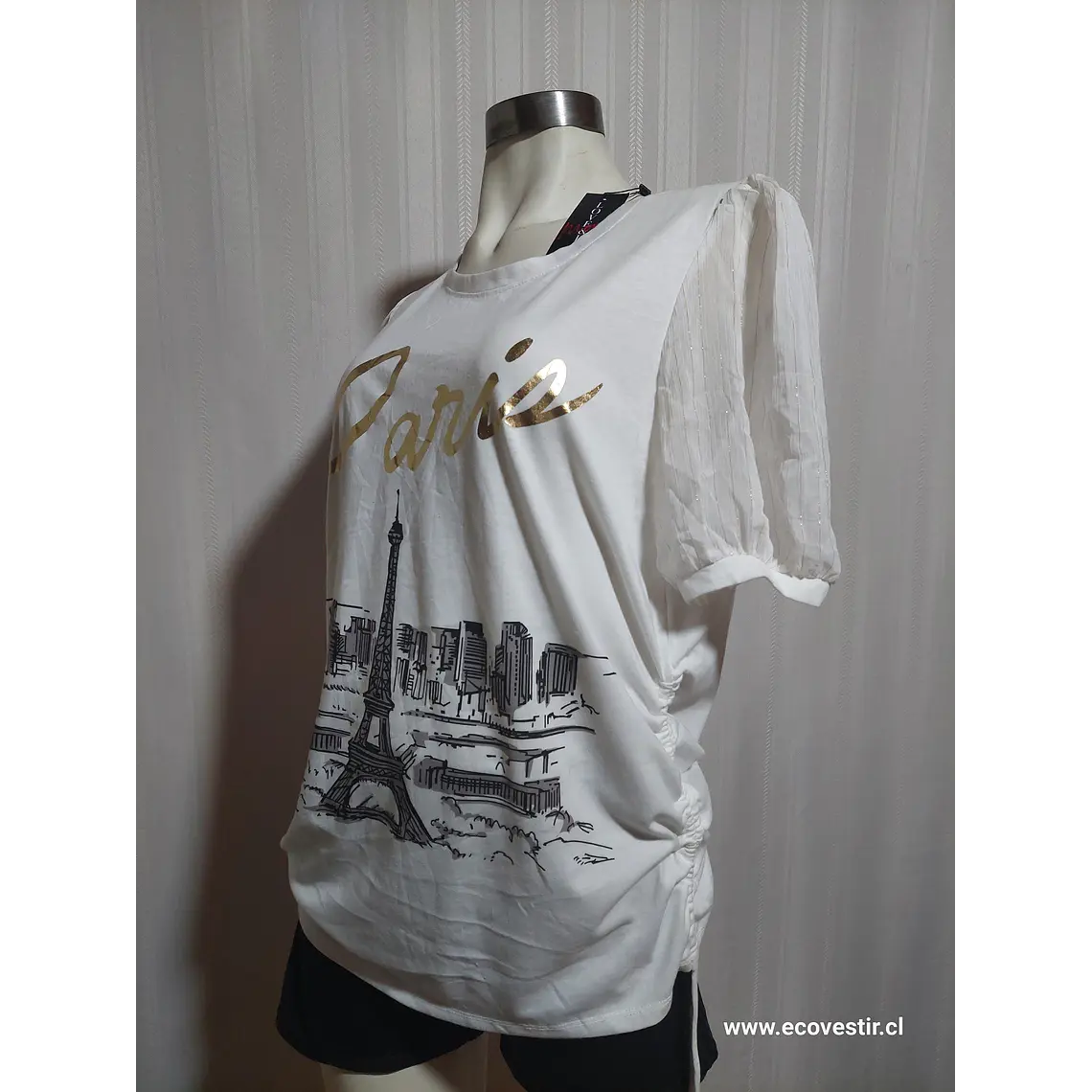 POLERA BLANCA LOVE & LACE TALLA XL 1