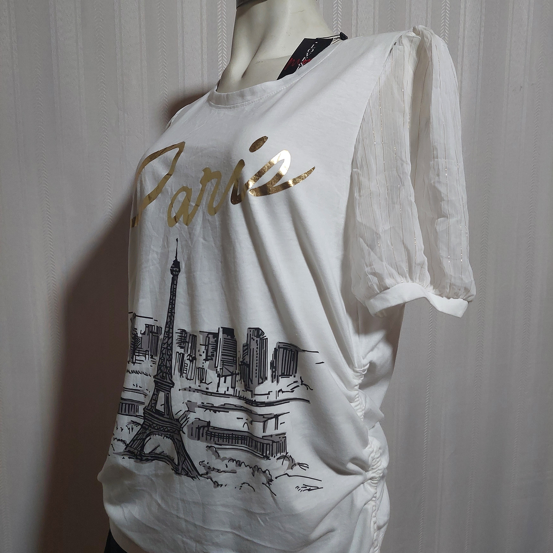 POLERA BLANCA LOVE & LACE TALLA XL 1