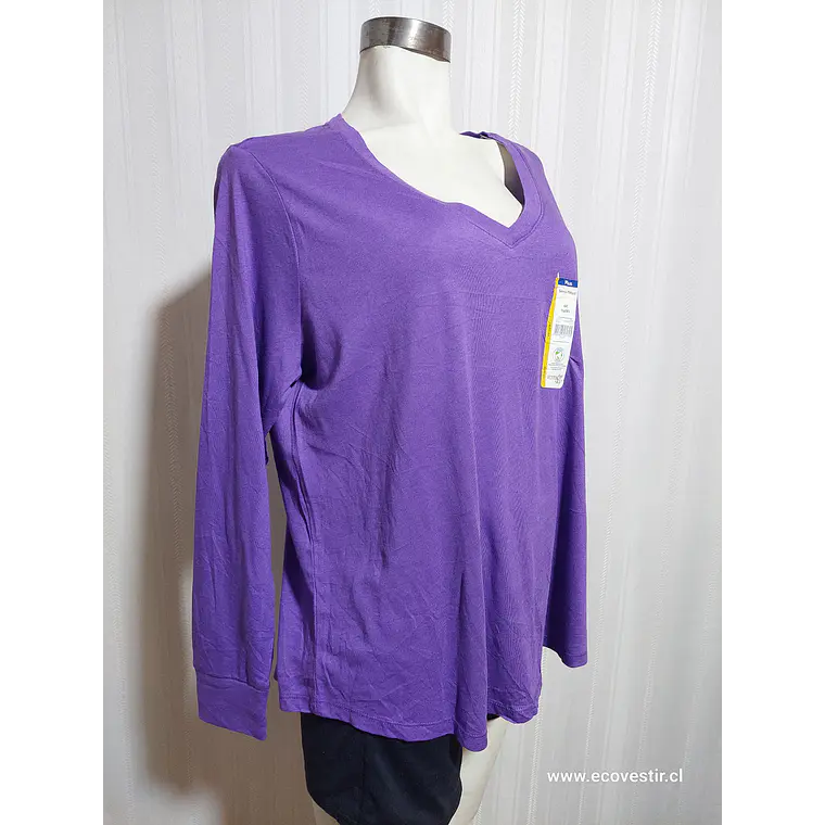 POLERA ML VIOLETA TERRA E SKY TALLA 0X 1