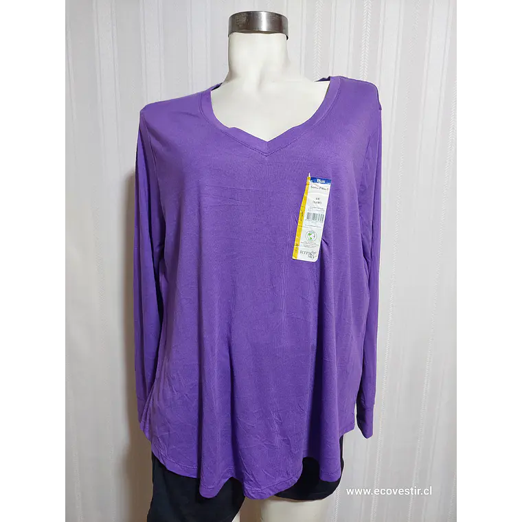POLERA ML VIOLETA TERRA E SKY TALLA 0X 2