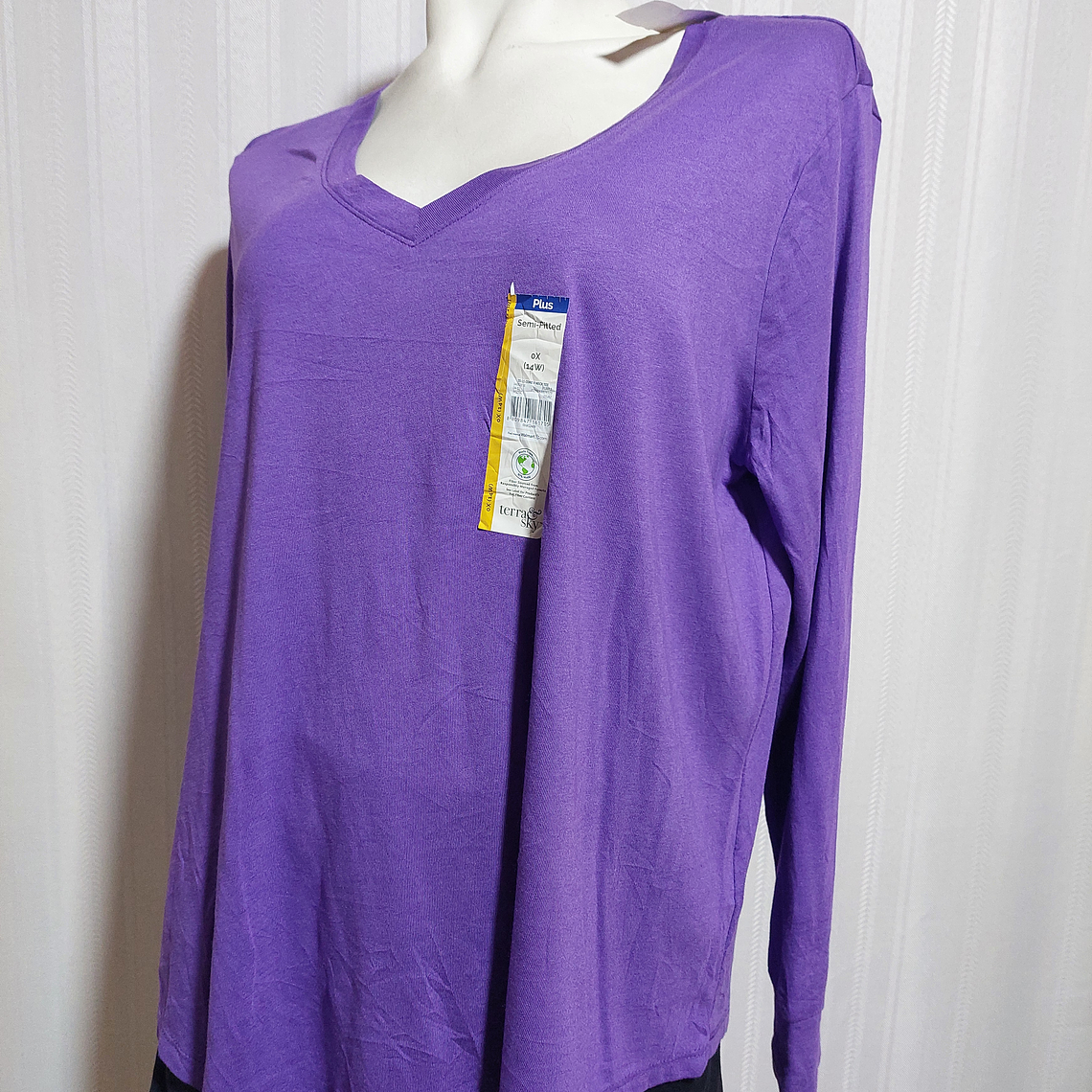 POLERA ML VIOLETA TERRA E SKY TALLA 0X 3
