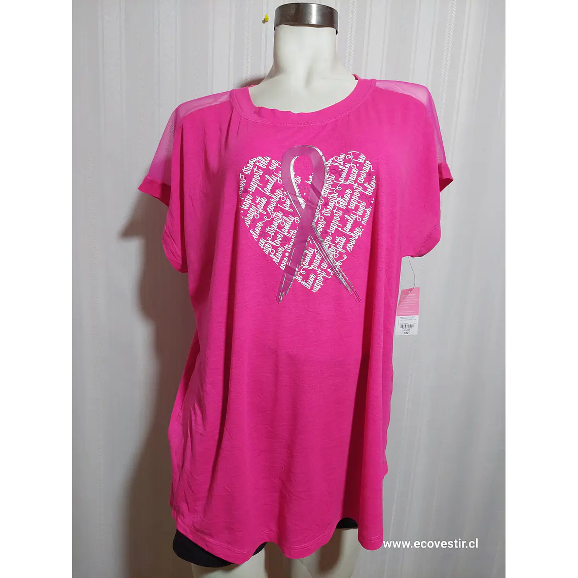 POLERA ROSADA XERSION TALLA XL 2