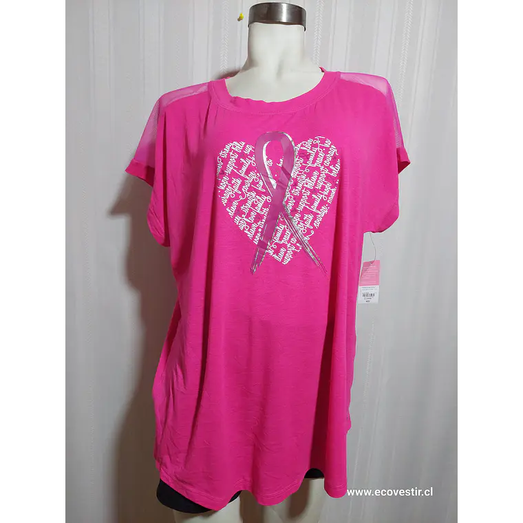 POLERA ROSADA XERSION TALLA XL 2