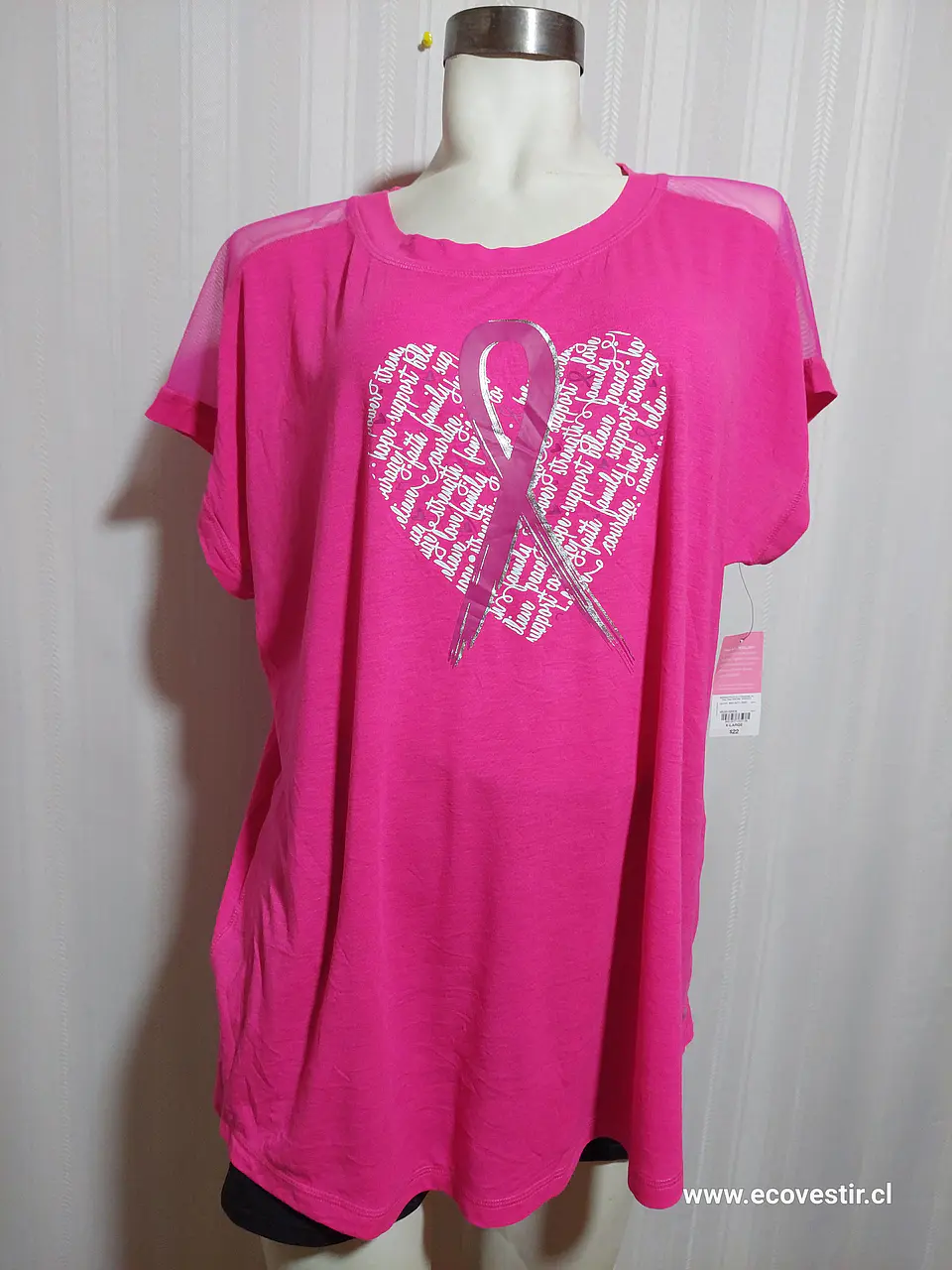 POLERA ROSADA XERSION TALLA XL 2