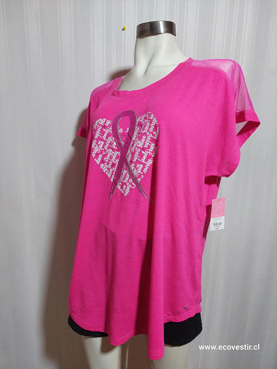POLERA ROSADA XERSION TALLA XL 3