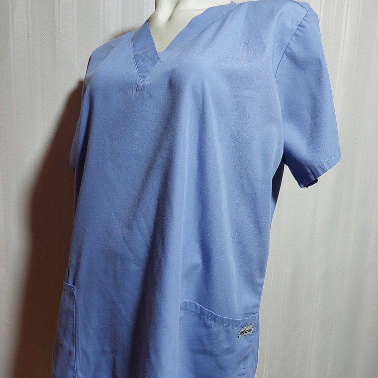 POLERA CELESTE SCRUBS TALLA XL 3