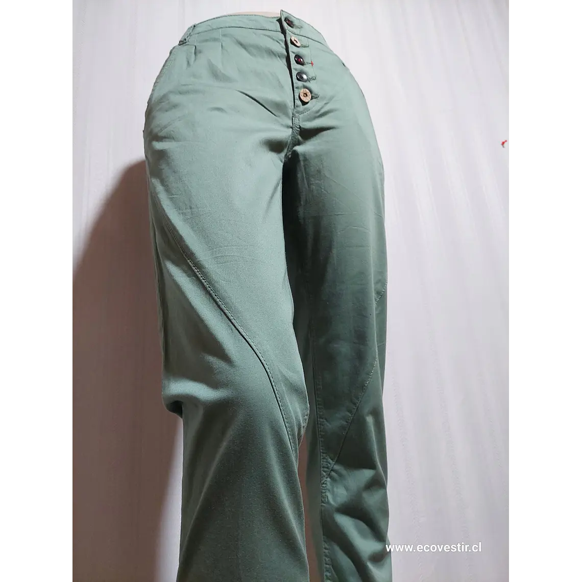 PANTALÓN MUJER CASUAL VERDE URBAN SURFACE TALLA  L 2