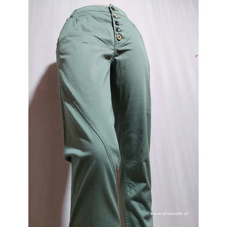 PANTALÓN MUJER CASUAL VERDE URBAN SURFACE TALLA  L 2