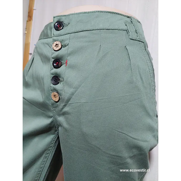 PANTALÓN MUJER CASUAL VERDE URBAN SURFACE TALLA  L 3