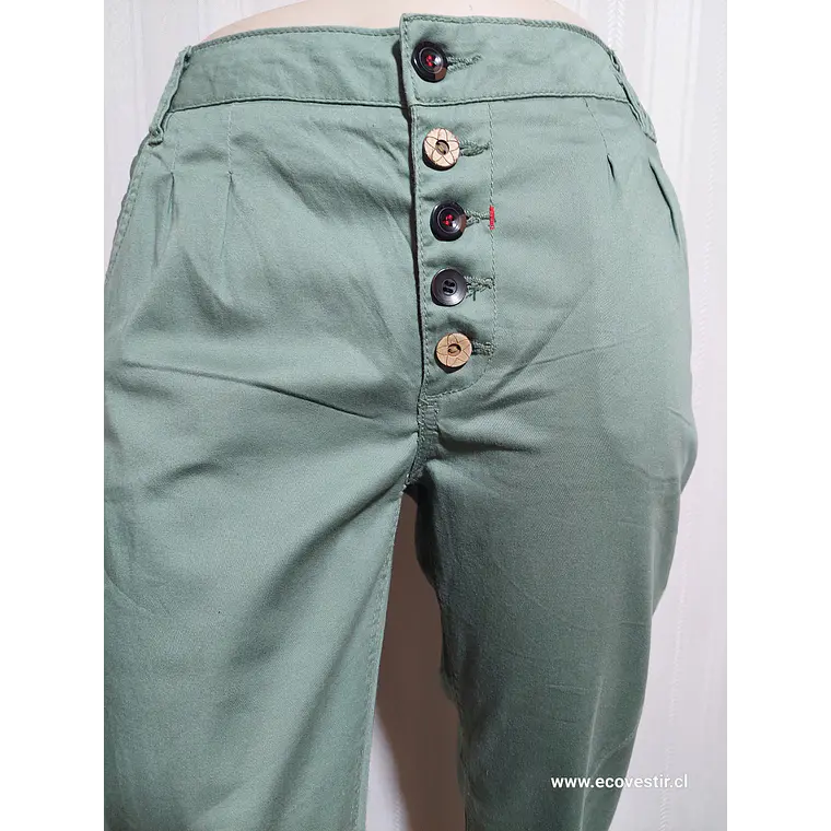 PANTALÓN MUJER CASUAL VERDE URBAN SURFACE TALLA  L 4