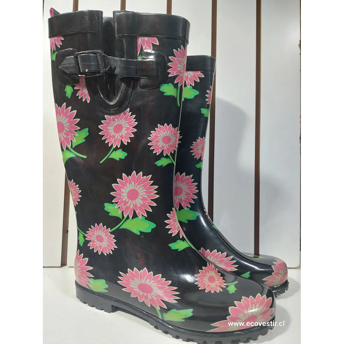 BOTA DE AGUA MUJER FLOREADA NRO.36 1