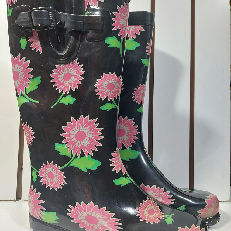 BOTA DE AGUA MUJER FLOREADA NRO.36 1