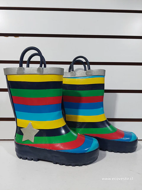 BOTIN DE AGUA NIÑA MULTICOLOR NRO.24