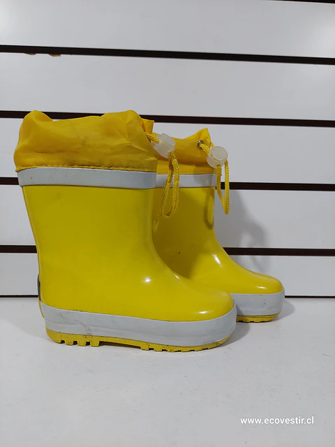 BOTIN DE AGUA NIÑO AMARILLO NRO.22/23