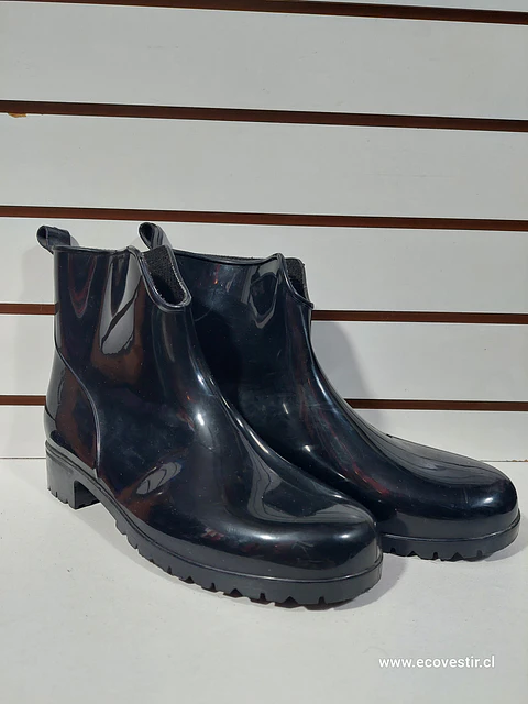 BOTIN DE AGUA MUJER NEGRO NRO.40 