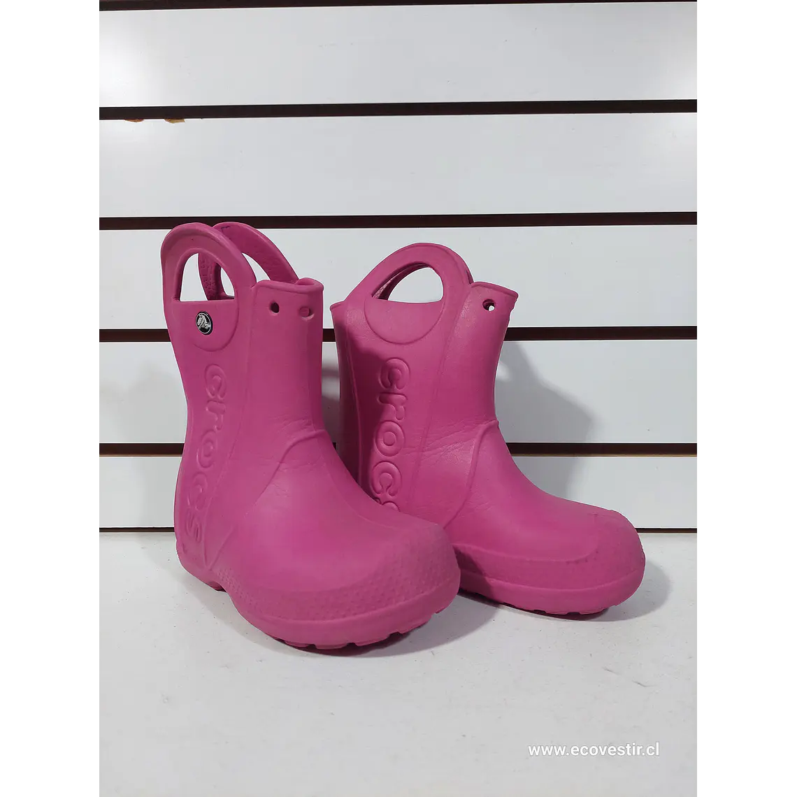 BOTIN DE AGUA NIÑA ROSADO CROCS NRO. C9 1