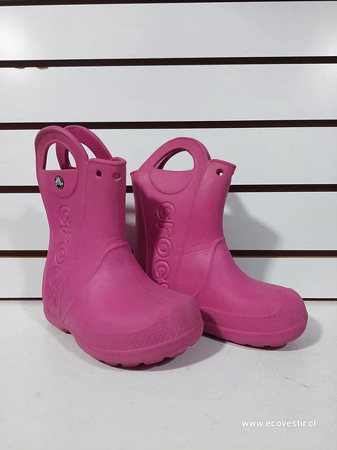 BOTIN DE AGUA NIÑA ROSADO CROCS NRO. C9
