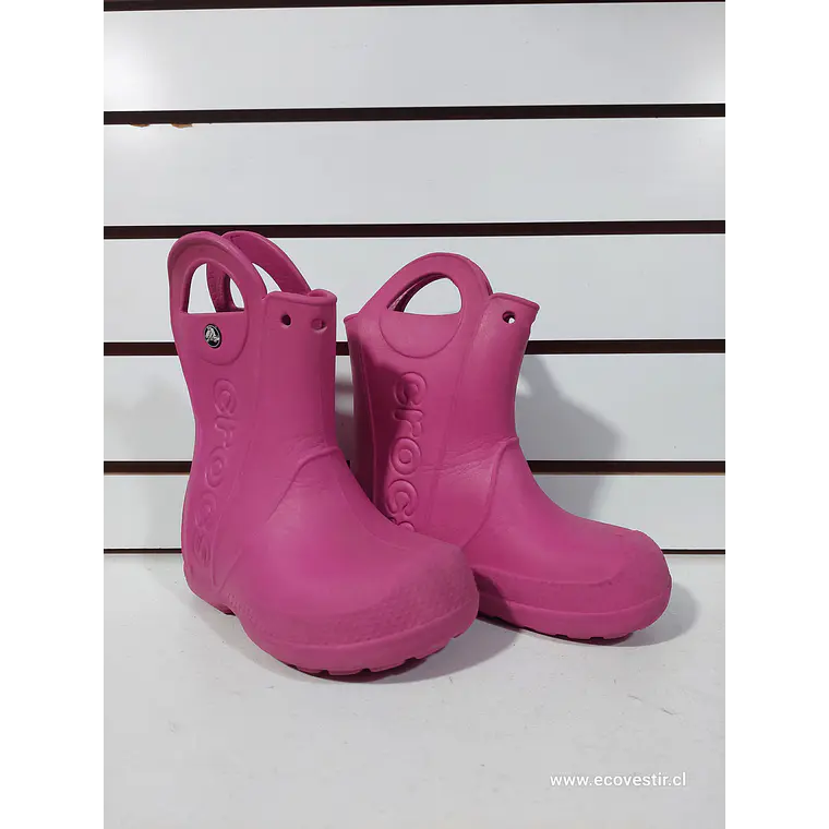 BOTIN DE AGUA NIÑA ROSADO CROCS NRO. C9 1